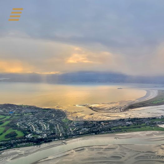 Stimmungsvoll im Anflug auf Dublin