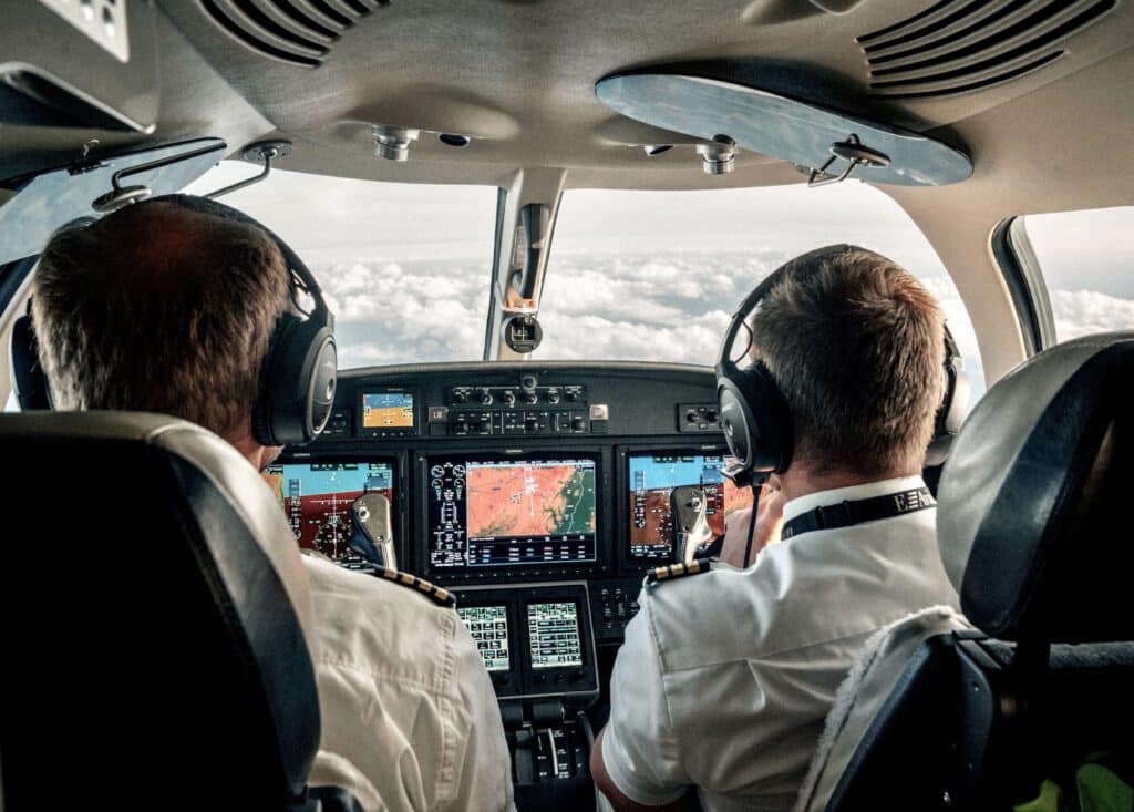 Cockpit Privatjet