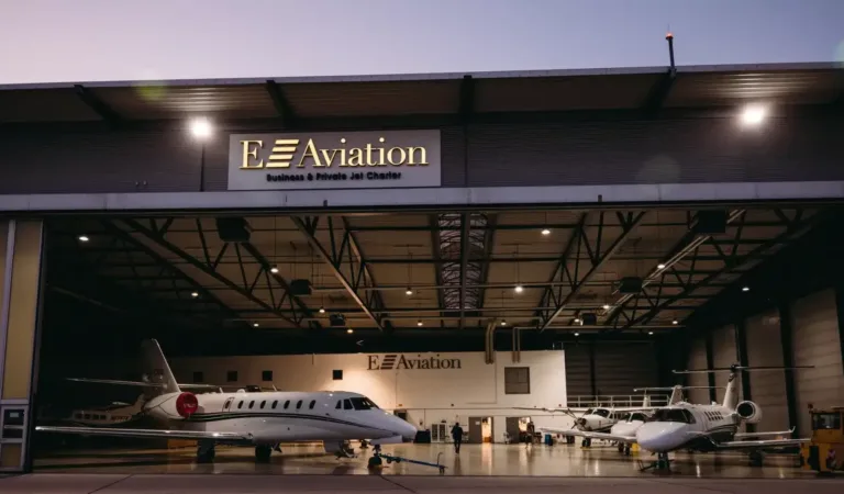 E-Aviation Hangar + Privatjet
